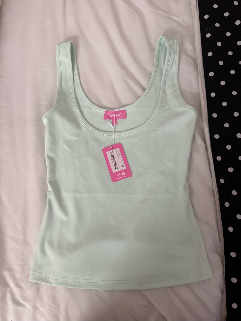 Edikted Mint Scoop Neck Tank Top